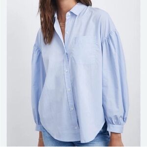🩵Rails Janae Blouson Sleeve Shirt M - Like New!